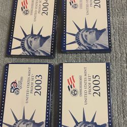 Mint Sets 2003 , 2004 , 2005 , 2006 Complete 