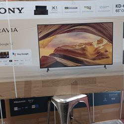 65" Screen Led Smart 4k Ultra HDTV 240htz Motion ratio by Sony Bravia.  Original Box SEALED