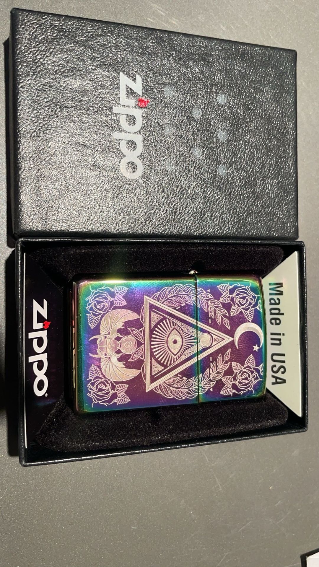 Zippo  Eye Of Providence Lighter (Multi Color)