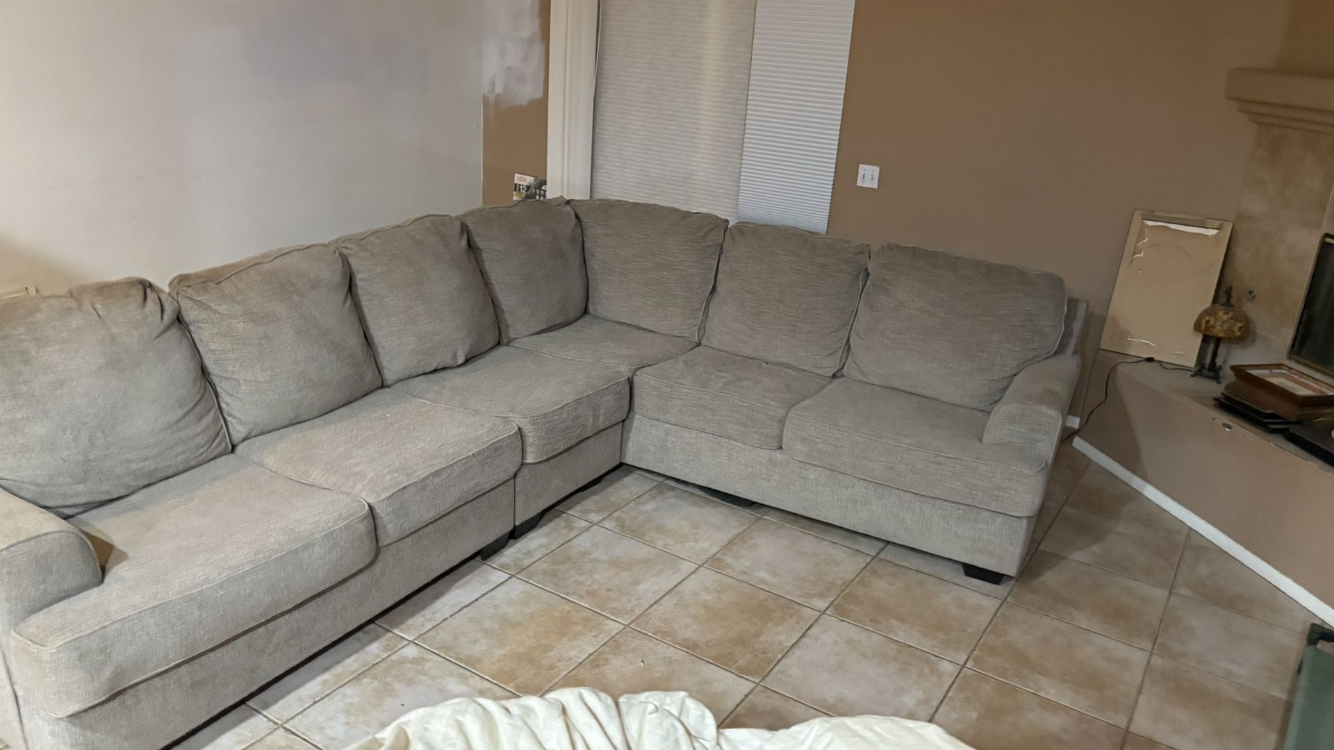 Grey 3 Piece Sectional Couch