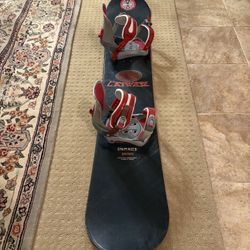 Lamar Snowboard with Bindings 