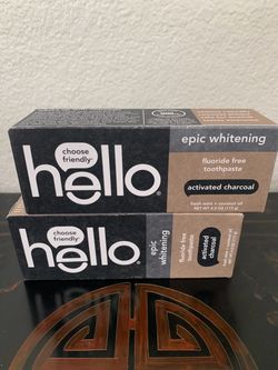 Hello epic whitening toothpaste new $8.00 for both