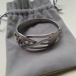 Vintage Sterling Silver Silverware Bracelet 