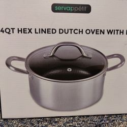 4 QT DUTCH OVEN WITH LID-NEW