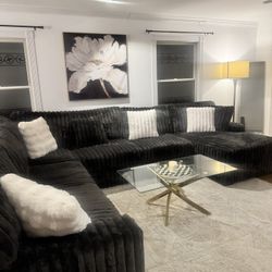 Dark gray sectional