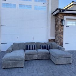 4 Piece Grey Sectional 
