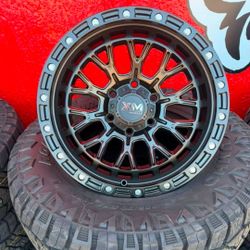 17x9 XM 702 Semi Matte Black 6x139 Rines Y Llantas 265/70/17 Kumho RT