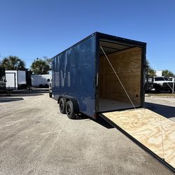Trailer enclosed 7 x 16 extra feet high 90 inches Just Really Good