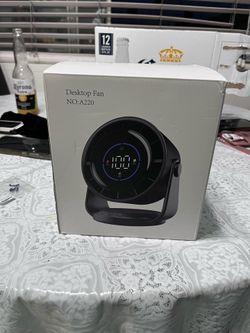 Portable Fan with digital display