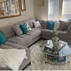 Gray Sectional Couch With Chaise 