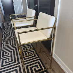 NEW Cream and Gold Chairs