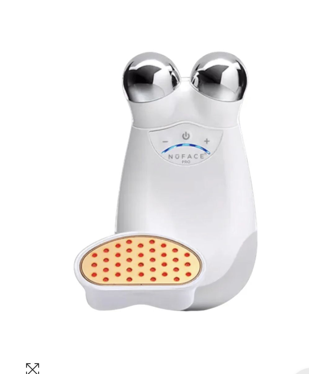 NuFACE Trinity Pro Facial Toning Device – 3 Attachments (Microcurrent + Red Light + Precision)