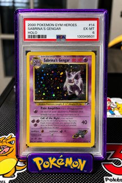 PSA 6 Sabrina's Gengar Holo 2000 Gym Heroes