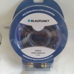 BLAUPUNKT 0 GAUGE CCA 5000W CAR AMPLIFIER INSTALL KIT ( BRAND NEW PRICE IS LOWEST INSTALL NOT  AVAILABLE  )