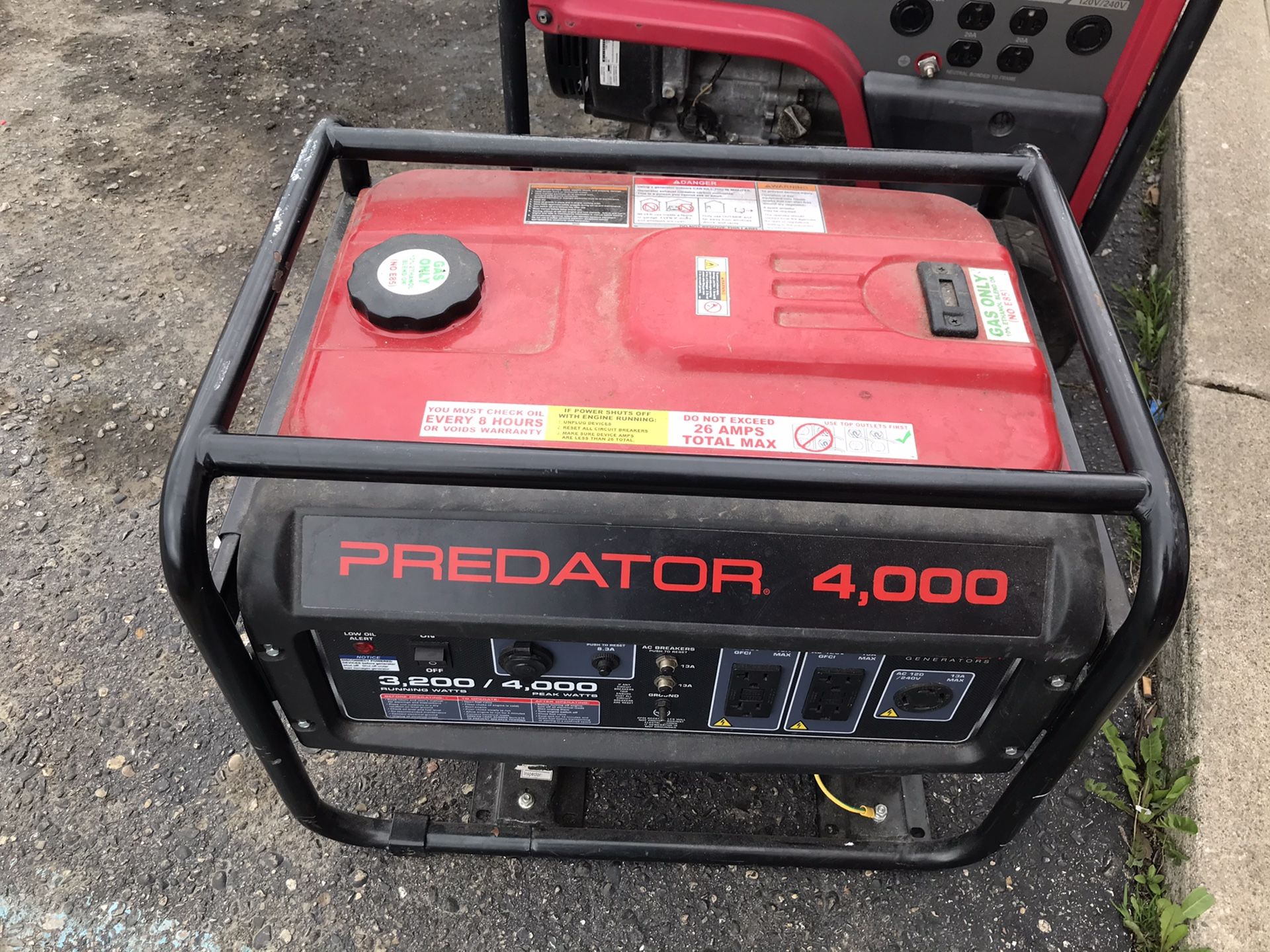 Generators great condition starting $350 OBO