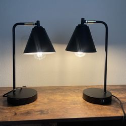 Kenhorst Metal USB Desk Lamp Both 