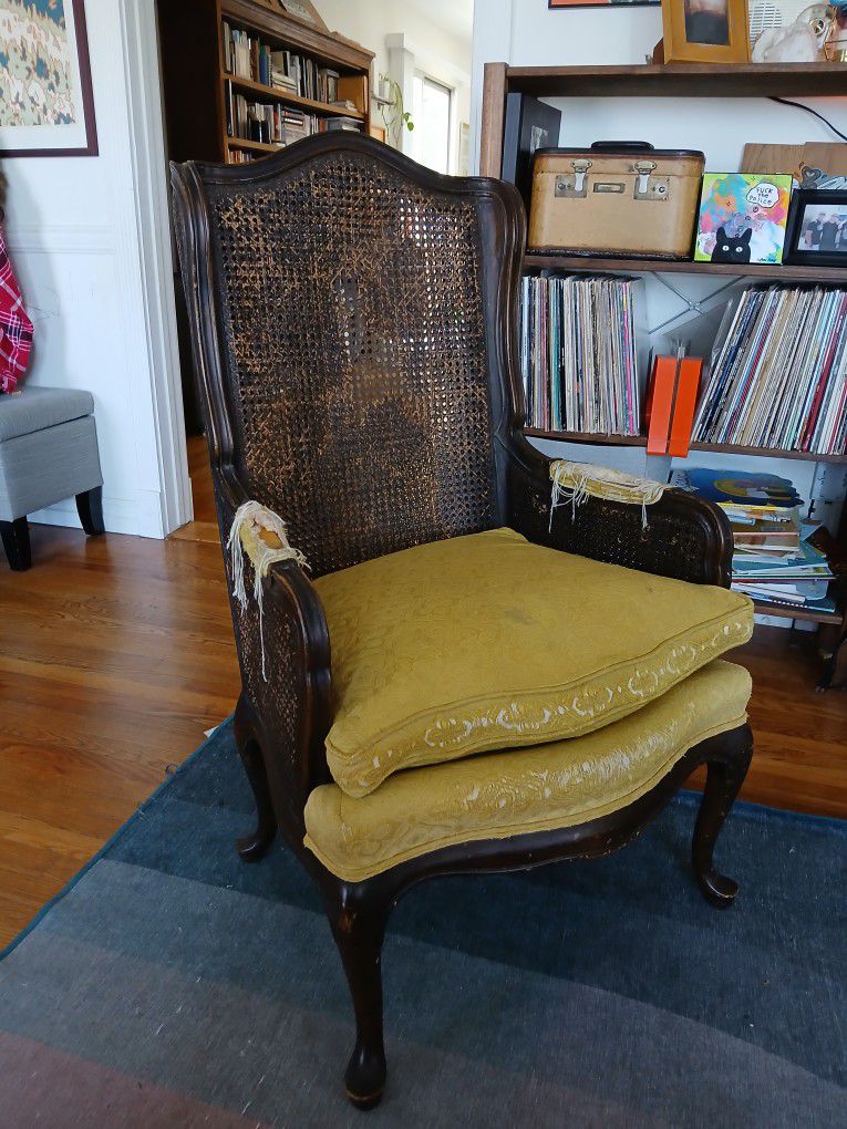 Vintage Ethan Allan Cane Back Chair