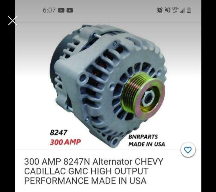 High Output Alternator 