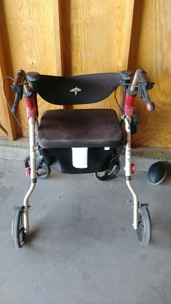 Walker with a sit