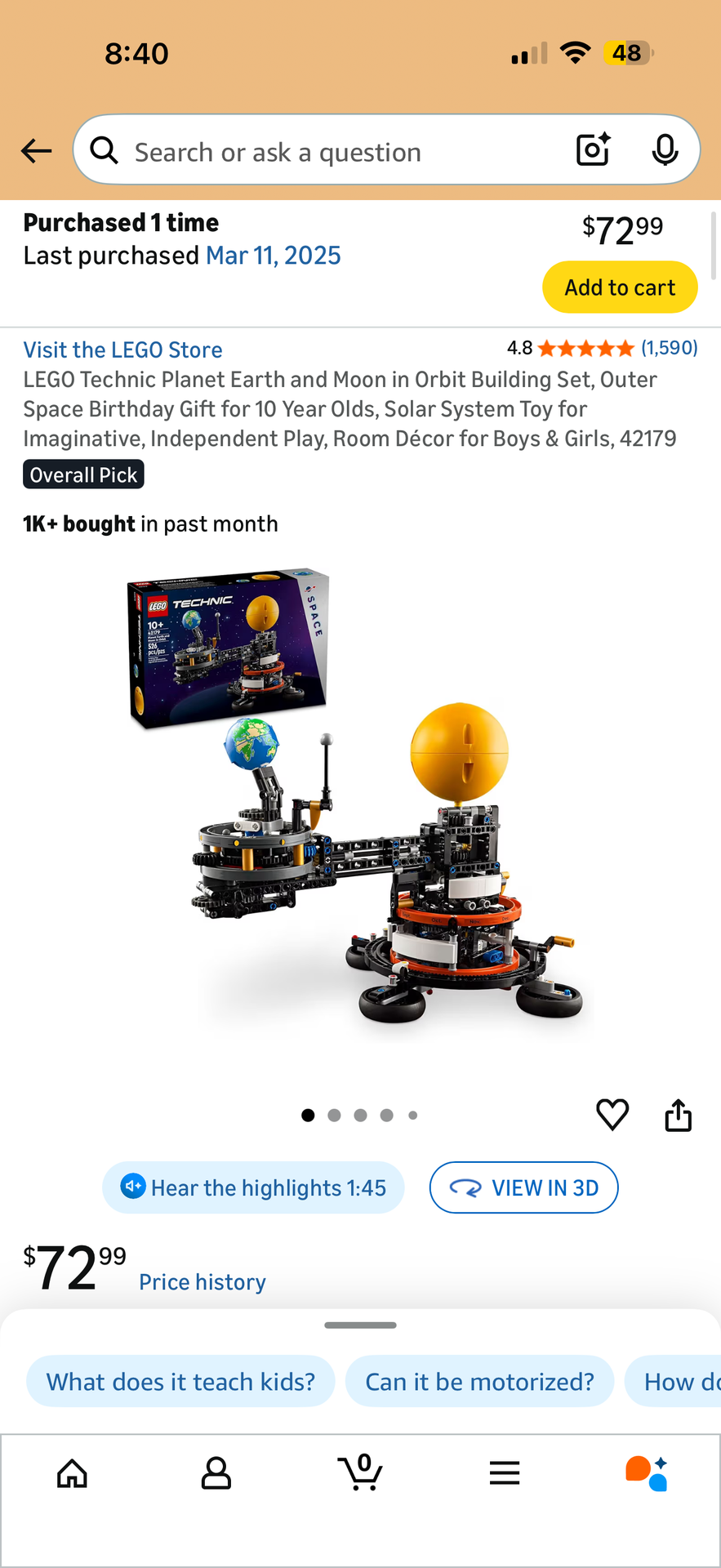 Lego planet earth and sun