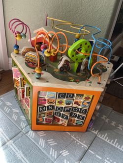Large Kids Wooden Toy Center