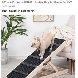 SWEETBIN Wooden Adjustable Pet Ramp 40” Long Adjustable 12-24” Up To 200 Lbs New In Box 