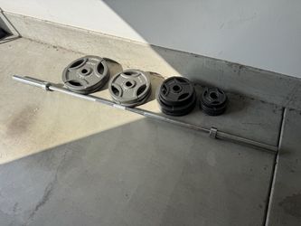 Olympic  Weights (adds up to 300 lbs)