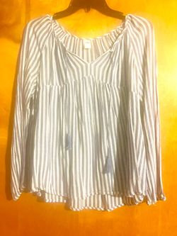 Old Navy blue stripped blouse size S