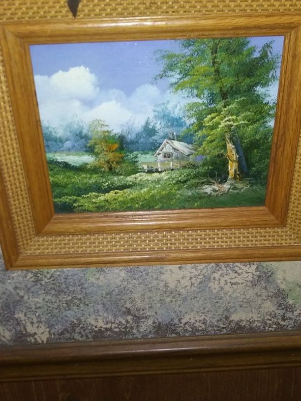 Gorgeous Signed Oil Painting ..14 ×12 5