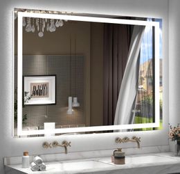 23.5 x 40 LED Mirror for Bathroom, Lighted Vanity Mirror for Wall, Dimmable, Anti-Fog, Shatter-Proof