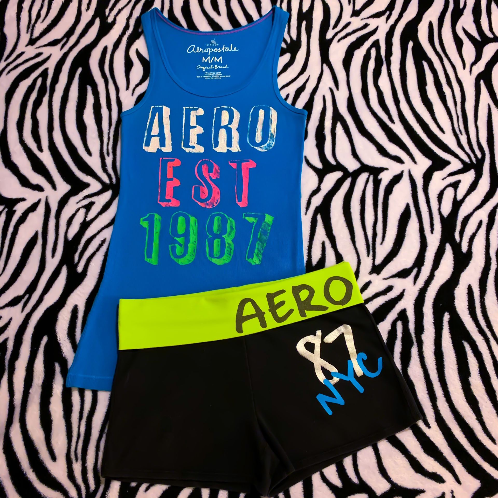 2-Piece Aeropostale Outfit, Tank Top & Boy Shorts