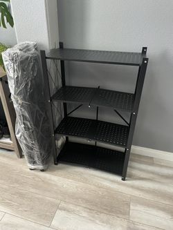 NEW 4-Tier Foldable Metal Shelf – $35 FIRM | 8 AVAILABLE 🔥 📍 Pickup: South Durango & 215 — near IKEA 💵 $35 EACH FIRM Brand new Leo IRis 4-layer f