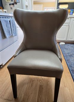 Four Gray Dining Chairs
