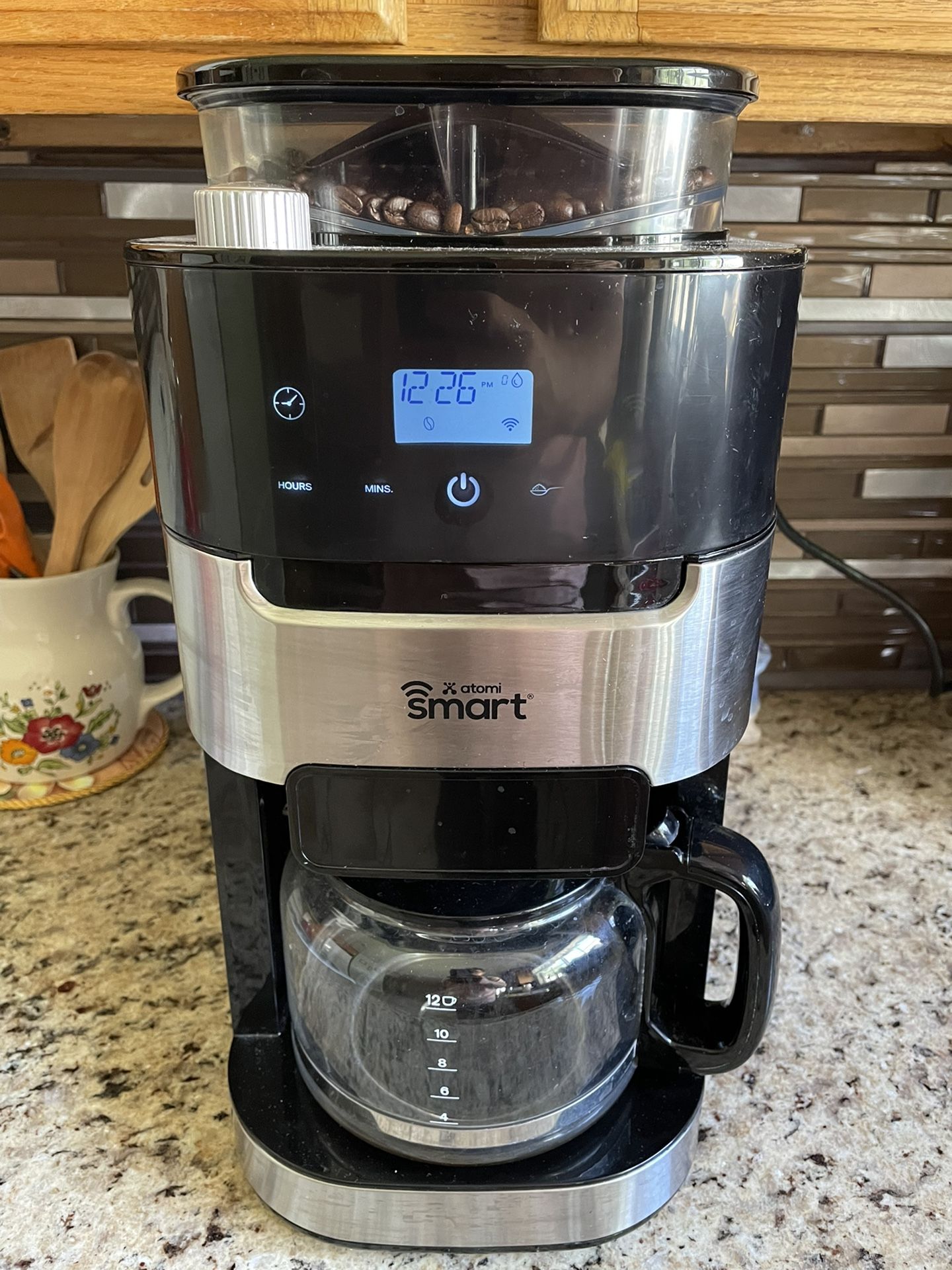 Atomi Smart Coffee Maker with Burr Grinder