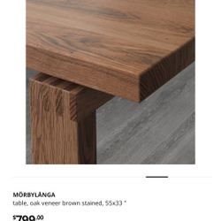 Oak Veneer Ikea Dining Table [Mörbylånga]