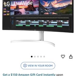 LG 38WN95C-W 38” Curved UltraWide