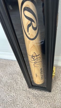 Fernando Tatis Signed Bat and Case Padres