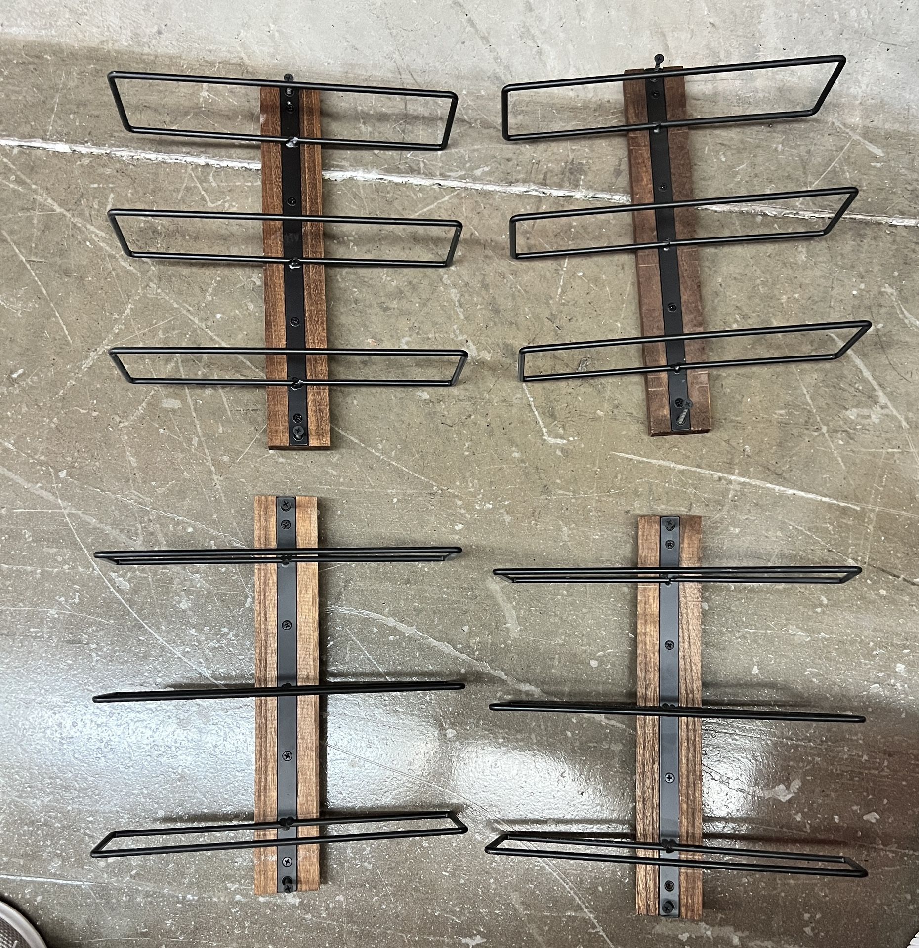 Wine Rack Wall Mounted for 12 bottles (4 pieces)