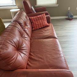 Leather Couch Set 