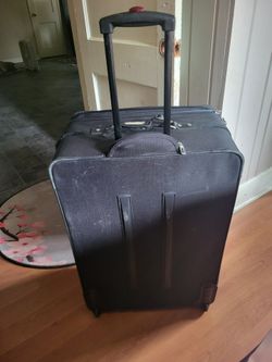 Black rolling suitcase