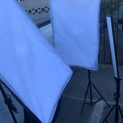 Cámara Holder and Photographer Lights 