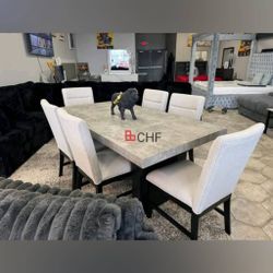 7 Piece Modern Dining Table Set // March Sale !