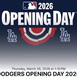 Dodgers Opening Day 2026 