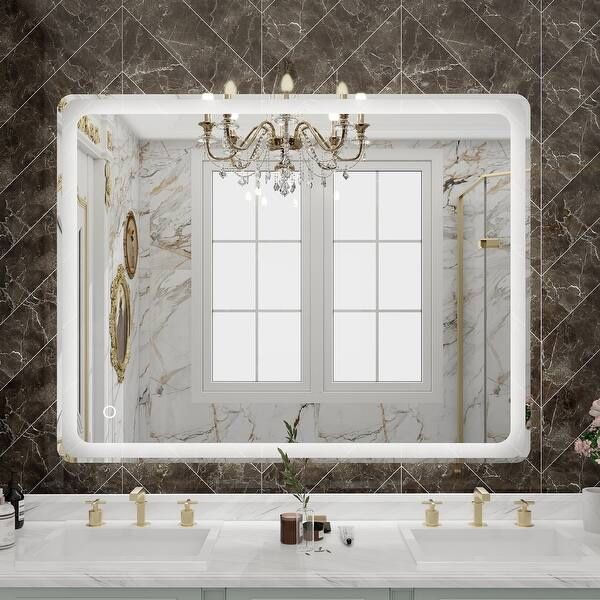 New in box 28"x36" Modern LED Bathroom Mirror Wall-Mounted Vanity Mirror