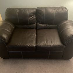 Black Leather Sofa