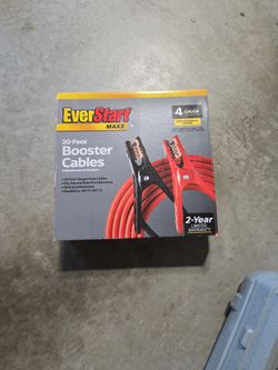 EverStart Maxx 20 ft 4 Gauge Booster Cables – 250 Amps