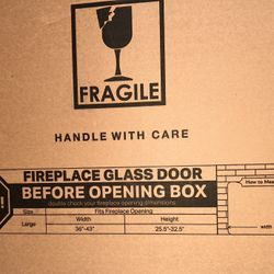 Fireplace Glass Fire Screen 