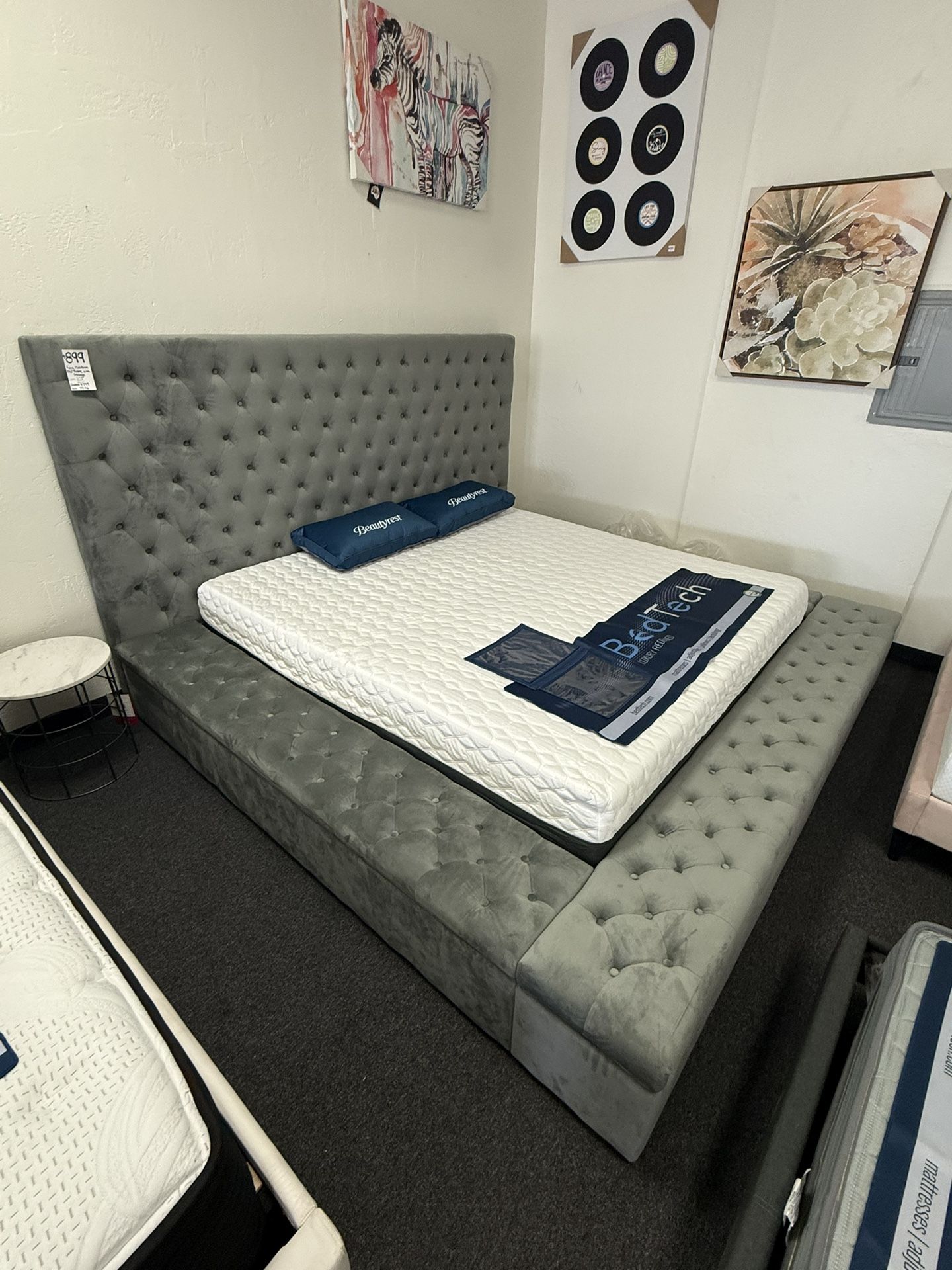 King Bed Frame With Storage Drawers