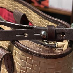 Dooney And Bourke Woven Shoulder Bag With Wallet 
