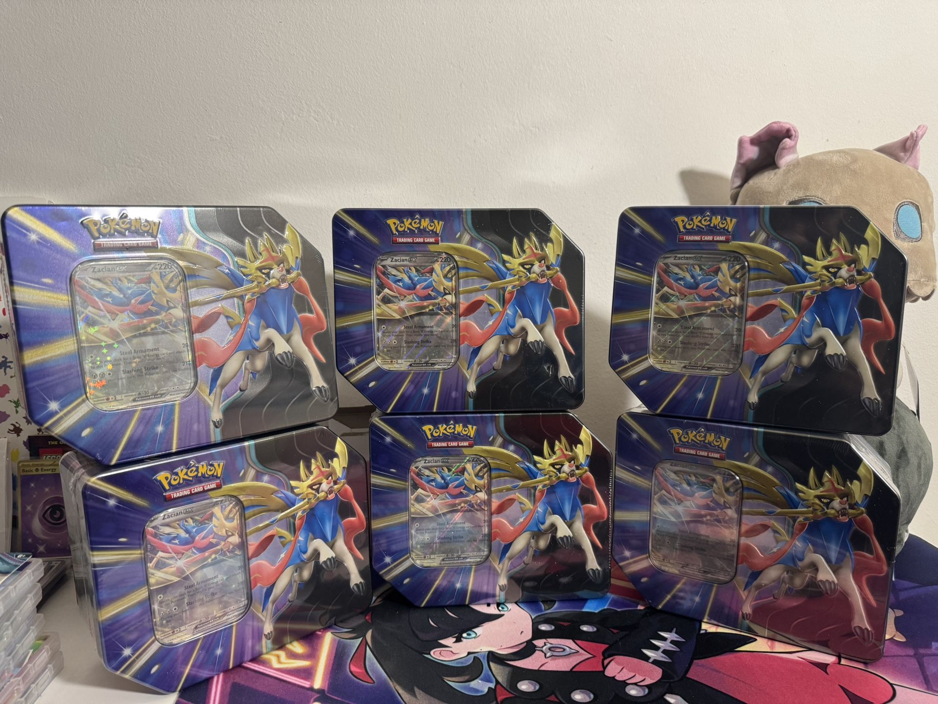 6 Zacian Slashing Tin Ex